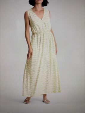 NWT A New Day Size L Halter Sardine/Fish Print Maxi Open Back Sundress